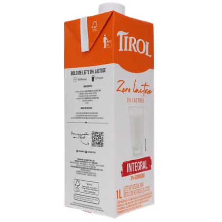 LEITE LONGA VIDA TIROL ZERO LACTOSE INTEGRAL 1L 360-13