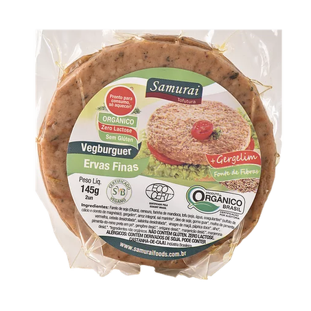 VEGBURGUER ERVAS FINAS 145G - SAMURAI