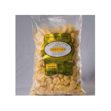 Massa agnoline carne congelado 500g