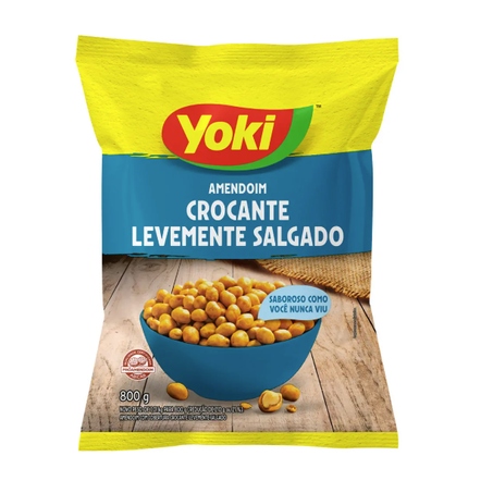 AMENDOIM YOKI 800G CROC.LEV.SALGADO