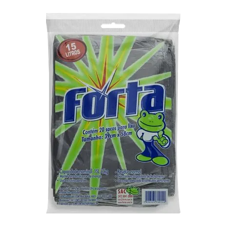 Saco para lixo forta 15lt 14