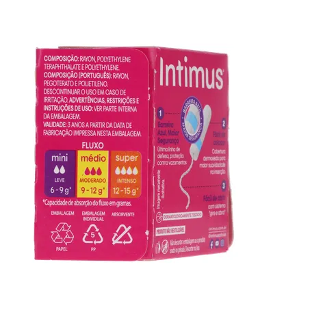 Absorvente Interno Intimus Mini C/ 8UN 360-12