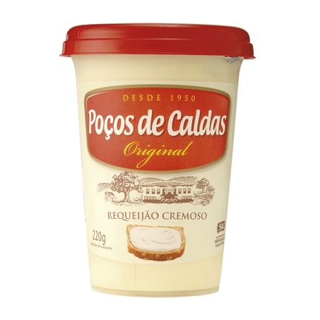 Requeijão Poços de Caldas Cremoso Original Pote 220G