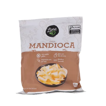Salg chips livre d mandioca 40g