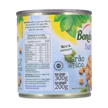 Grao de bico bonduelle suave lt200g 360-10
