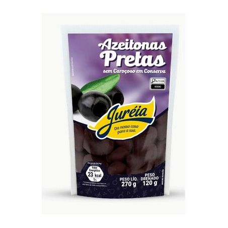 Azeitona preta sem caroço juréia 120g