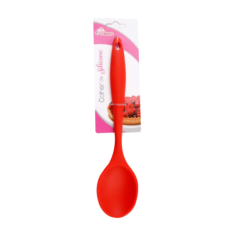 Colher Vermelha de Silicone Em Casa Tem