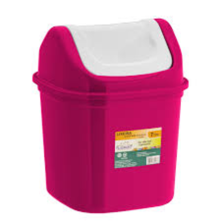 Lixeira plast capacete 7,3l pintada