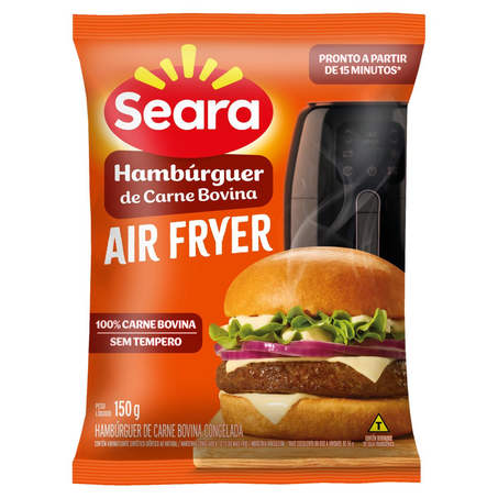 Hambúrguer Bovino Seara 150g - Air Fryer