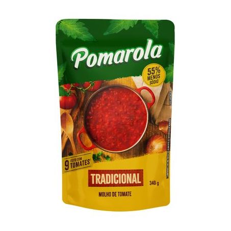 Molho tomate tradicional pomarola sachê 300g
