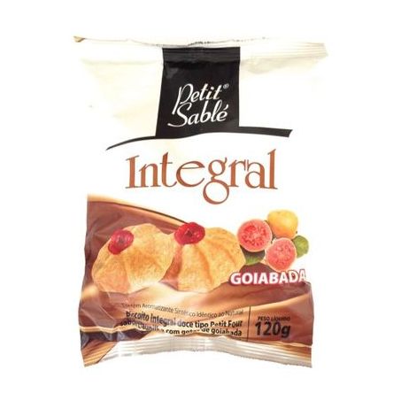 Biscoito Petit Sable integral goiabada 120g
