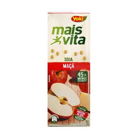 Bebida de Soja Yoki Mais Vita Maçã 1LT