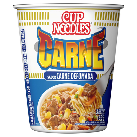 Massa Instantânea Cup Noodles Nissin 69g - Carne
