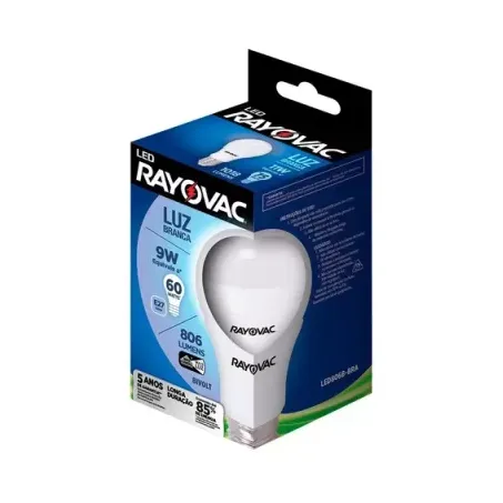 LAMPADA RAYOVAC LED BRANCA 9W (086232)