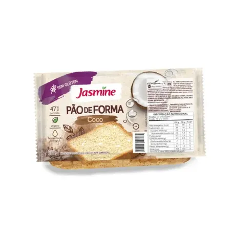 PÃO SEM GLÚTEN COM COCO 350G – JASMINE