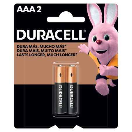Pilha Duracell Alcalina Palito Aaa com 2 Unidades