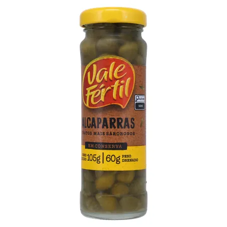 Alcaparras Vale Fértil Conserva Vidro 60g 
  360-2
