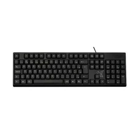 TECLADO C/ FIO USB UNIVERSITÁRIO PRETO MAXPRINT