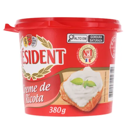 Creme de Queijo Ricota Président 380g 360-3
