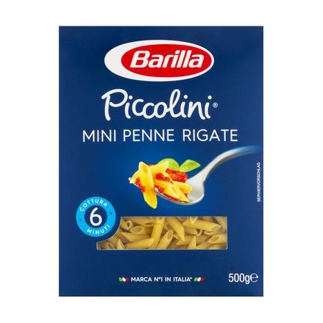 Macarrãobarilla Piccolini Mini Penne Rigate 500G
