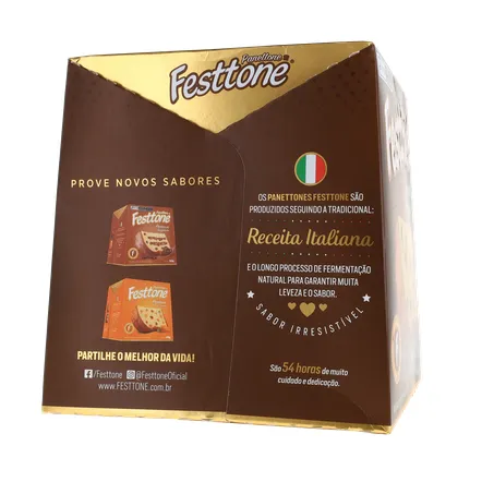 Panettone Festtone Premium Chocolate Belga 400g 360-10