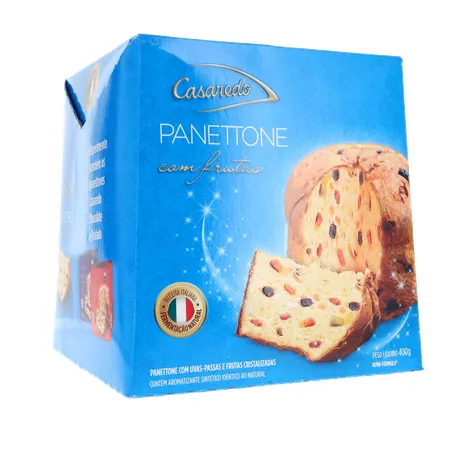 PANETTONE CASAREDO COM FRUTAS CRISTALIZADAS CAIXA 400G 360-16