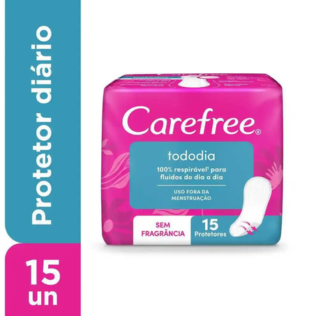 PROTETOR DIÁRIO CAREFREE S/PERFUME 15 UND