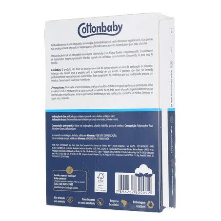 HASTE FLEXÍVEL COTTONBABY CX 150UN 360-21