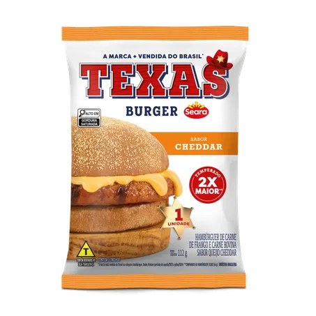 Hamburguer Misto Seara 112g Texas Cheddar