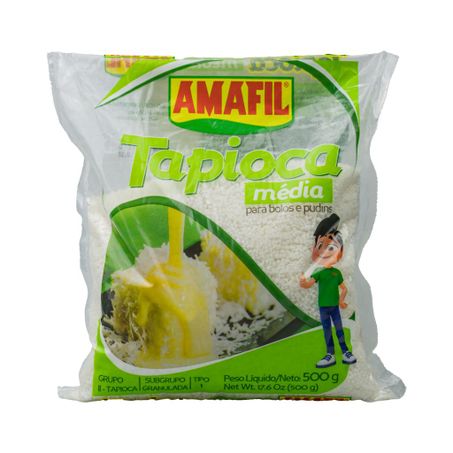 TAPIOCA GRANULADA MEDIA 500G AMAFIL