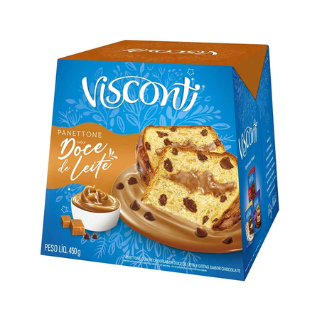 Panettone Visconti Doce de Leite Embalagem 450G