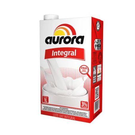 Leite integral longa vida aurora 1l