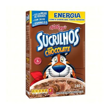 Cereal Matinal Kellogg's Sucrilhos Chocolate  Caixa 240gr
