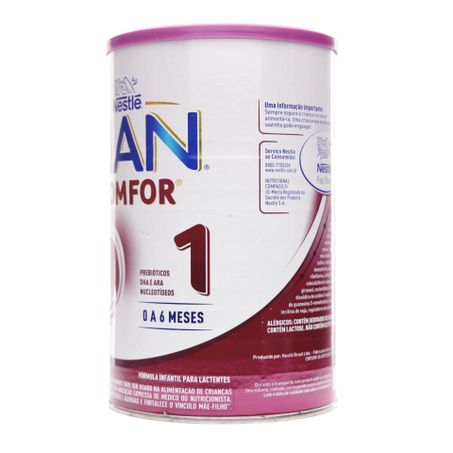 Leite nestle nan comfort 1 0 à 6 meses 1.2kg 360-9
