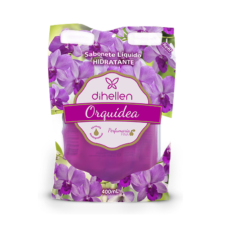Sabonete líquido hidratante orquídea di hellen refil 400ml