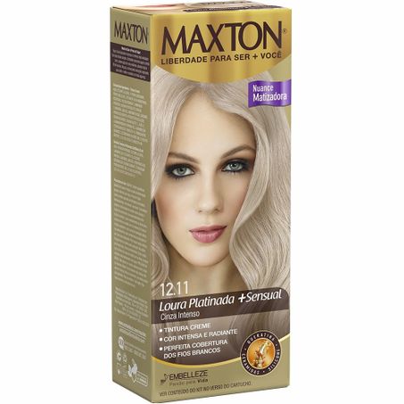 Tintura Maxton 12.11 Louro Platina Cinza Intenso 
 