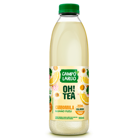 Chá Campo Largo de Camolila Sabor Limão Yuzu e Melissa 900ml