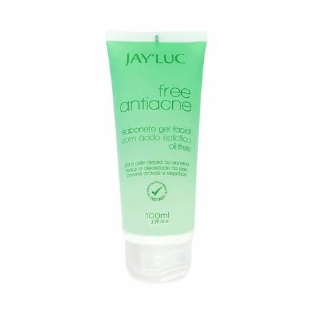 Sabonete em gel facial jay luc 100ml free antiacne