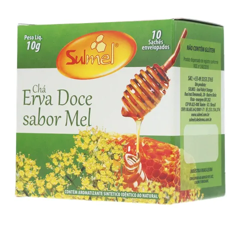 Cha sulmel erva doce mel 10g 360-21
