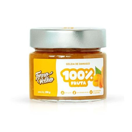GELEIA FORNO VELHO 100% FRUTA DAMASCO 200G