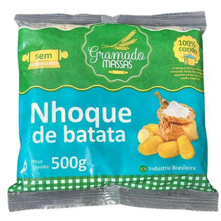 Nhoque gramado massas batata 500g -congelado