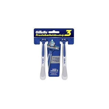 Aparelho de barbear gillette presto ultragrip3 c/2