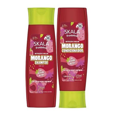 KIT SHAMPOO + CONDICIONADOR SKALA MORANGO 325ML