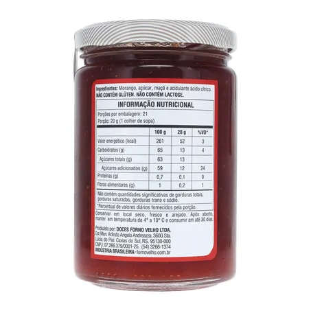 Geleia Colonial Forno Velho 420g - Morango 360-2