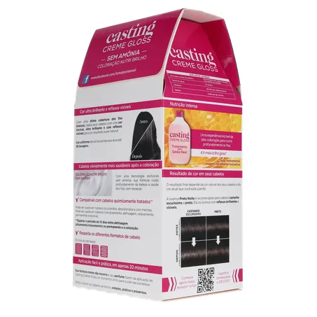 Tintura Para Cabelo L'oréal Casting Creme Gloss Preto Noite 100 360-23
