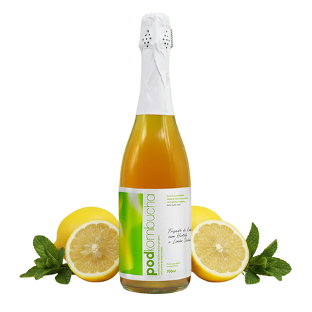 ESPUMANTE DE KOMBUCHA LIMÃO SICILIANO 750ML - POD