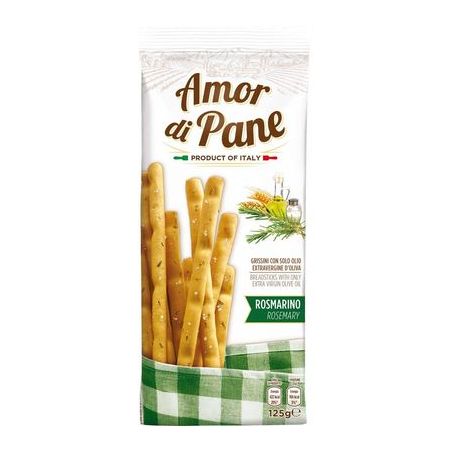 Amor Di Pane Grissini Alecrim 125G