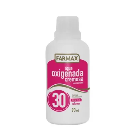 Água Oxigenada Farmax 30 100% Vegano Frasco 90ml