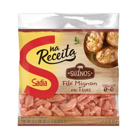 FILE MIGNON SADIA SUINO TIRAS CONG. 400G