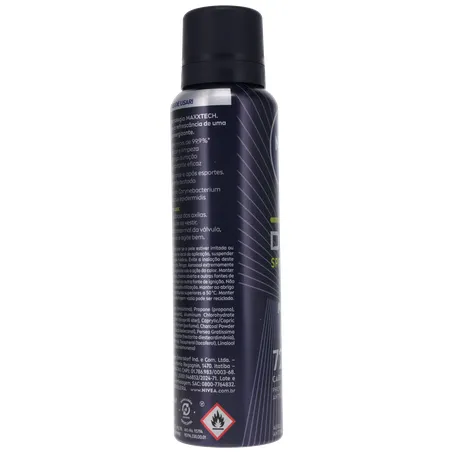 Antitranspirante Aerosol Nivea Men Deep Sport 72H Carvão Ativado Frasco Spray 150ml 360-26